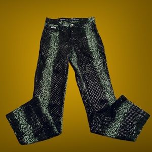 Green Snakeskin Pants 🐍 RVT Served Piping Hot